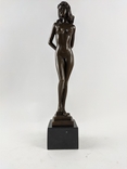 Скульптура "Женская грация" Nick (Niccolо Peroli) Клеймо, подпись. НЮ. Бронза. Мрамор/, фото №2
