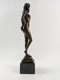 Скульптура "Женская грация" Nick (Niccolо Peroli) Клеймо, подпись. НЮ. Бронза. Мрамор/, фото №3