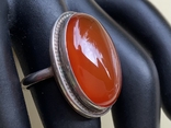 Серебряное кольцо с сердоликом, photo number 2