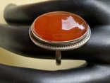 Серебряное кольцо с сердоликом, photo number 5