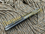 Нож складной стилет Флиппер M390 с чехлом черный, фото №12