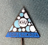 Значок металева емаль 1978 Більше 10 років Золотий ступінь на документі KHV Угорщина, фото №8