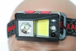Налобный аккумуляторный фонарь с Датчиком движения SL09-1XPE+COB (1191), photo number 6