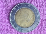 Италия, 500 лиры 1999 биметал, фото №3