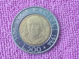 Италия 500 лиры 1994 биметал, фото №2