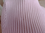 Красивый полушерстяной пудровый женский свитер удлиненный полушерсть турция, фото №9