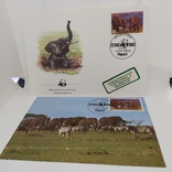 Конверт с открыткой wwf 1983 Uganda слон 2, фото №2