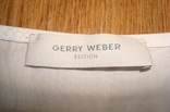 Gerry Weber красивая женская блузка хлопок белая по низу волан, фото №8