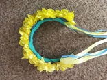 Квітковий синьо-жовтий віночок Handmade, photo number 6