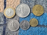 Набор монет франция 1960-1989, фото №3