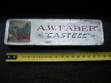 Старинная металлическая коробка для карандашей. A. W. FABER, фото №2