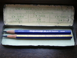 Старинная металлическая коробка для карандашей. A. W. FABER, фото №9