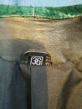 Куртка кожаная короткая без ярлыка вышивка р-р 36, фото №10