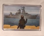 Магнит на холодильник "Русский Военный Корабль Иди На Х..", фото №4