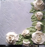 Картина - горельеф "Розы" №2 . Скульптурная живопись, фото №4