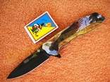 Нож складной Eagle полуавтомат клипса сталь 440, numer zdjęcia 2