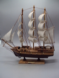 Модель корабельного фрегата Confection sailboat висота дерева 32 см, довжина 31 см, фото №2