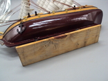Модель корабельного фрегата Confection sailboat висота дерева 32 см, довжина 31 см, фото №11
