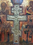 Икона с бронзовым Крестом. XIХ век., фото №5