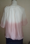 Итальянская шелковая красивая женская двойная блузка /футболка в градиент, фото №6