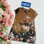 Cecil красивое легкое женское платье хлопок в цветы 2xl, фото №2