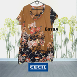 Cecil красивое легкое женское платье хлопок в цветы 2xl, фото №4