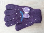 Детские зимние шерстяные перчатки Хорошее качество Длина 15,4 см Ширина 7,4 см Длина 15, фото №11