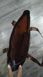 Силиконовая итальянская коричневая леопардовая сумка, фото №7