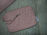 Ollie nic розовая тканевая женская сумка саквояж розового цвета,с кошельком,букле, фото №9