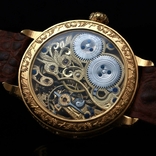 Наручний годинник скелетон Wаndolec з механізмом International Watch Company (IWC) Swiss, фото №6