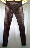 GUESS Жіночі джинси Чорний леопардовий принт худий Fit Італія, фото №3