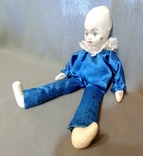 М'яка антикварна клоунська текстильна парча Німеччина 34см, фото №4