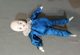 М'яка антикварна клоунська текстильна парча Німеччина 34см, фото №7