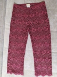 Кружевные брюки марсала fogal l лимитированная коллекция valentino lace wide leg trousers, фото №8
