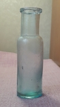 Старая бутылочка, голубое стекло, photo number 2