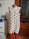 Fabrique en France хлопковая блуза L XL с мишками медведь Moshino Франция винтаж, фото №2