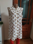 Fabrique en France хлопковая блуза L XL с мишками медведь Moshino Франция винтаж, фото №6