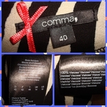 Comma Красивая женская блузка в принт германия 46, фото №9