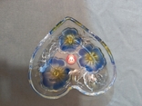 WALTHER GLAS Series Floral Fantasy Salad Bowls Colored Glass Germany 2 pcs One Lot, photo number 12
