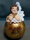 Старовинна новорічна іграшка Ангел на кулі Німеччина, фото №2