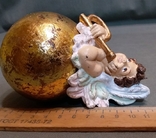 Старовинна новорічна іграшка Ангел на кулі Німеччина, фото №6