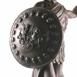 Статуя Римский воин с копьем и щитом. Antoine-Louis Barye. Большой. Франция., фото №5