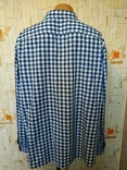 Рубашка синяя клетка TIMBERLAND коттон p-p 3XL (состояние!), фото №7