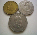 Монеты Кении и Гамбии, 3 штуки, фото №2