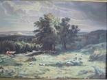 Пейзаж (копия работы Шишкина), х.м.подпись.75Х55., фото №10