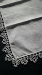 Карманные платочки с кружевом, бирка, фото №5