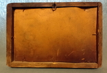 Античний живопис олія, полотно під склом Австро-Угорщина 26*18,5см, фото №4