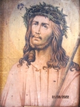 Jesus Christ in the Crown of Thorns-mixed media 18th century, photo number 3