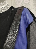 Munics Італія брендова вінтажна куртка косуха шкіра текстиль, фото №4