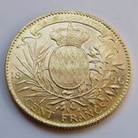 100 франков 1896 г. Монако, фото №2